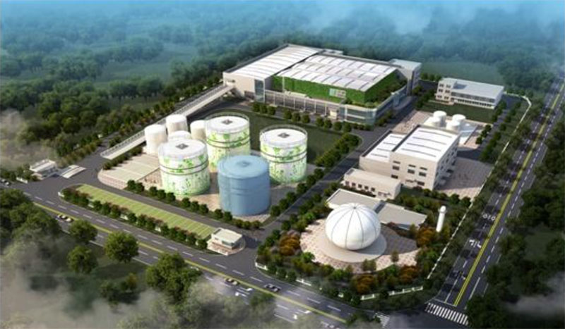 餐廚垃圾厭氧工藝設(shè)備現(xiàn)場